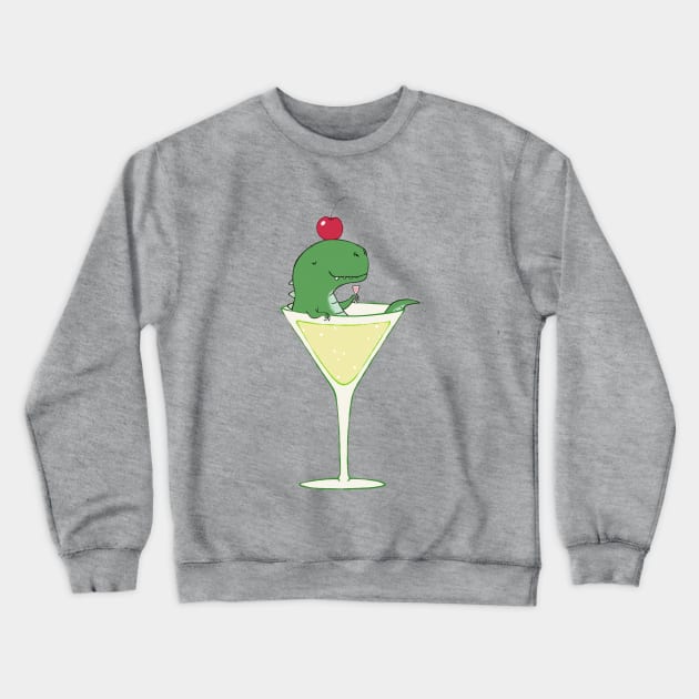 Dinosaur Cocktail Crewneck Sweatshirt by bignosework